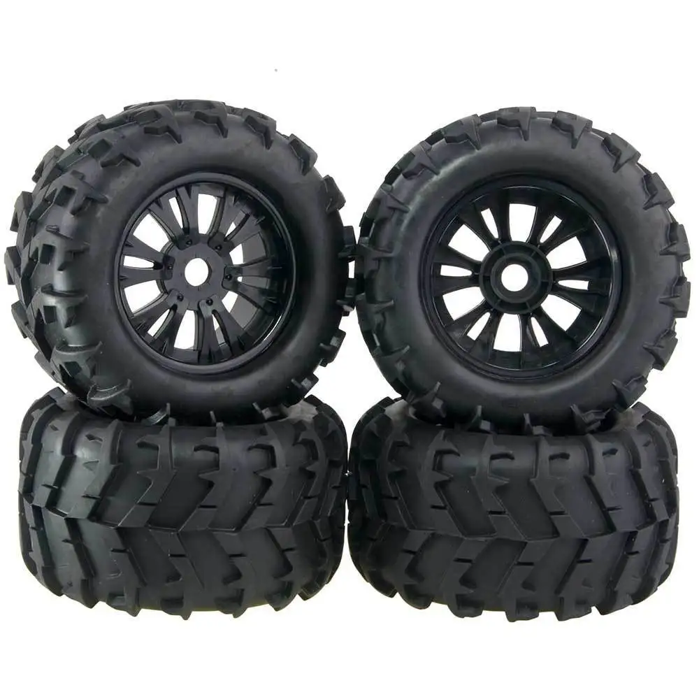 4pcs 3.2 Rubber Rc 1 8 Monster Truck Wheels & Tires 150mm For 17mm Hex 5D9