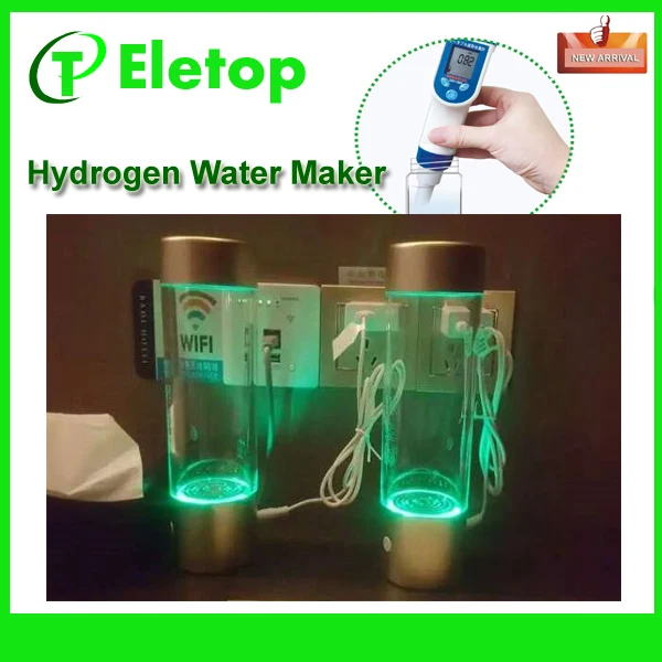 

Freeshipping Hydrogen Rich Water bottle flask Maker Ionizer Generator Intelligent Portable Anti-age Bottle Colorful Light USB