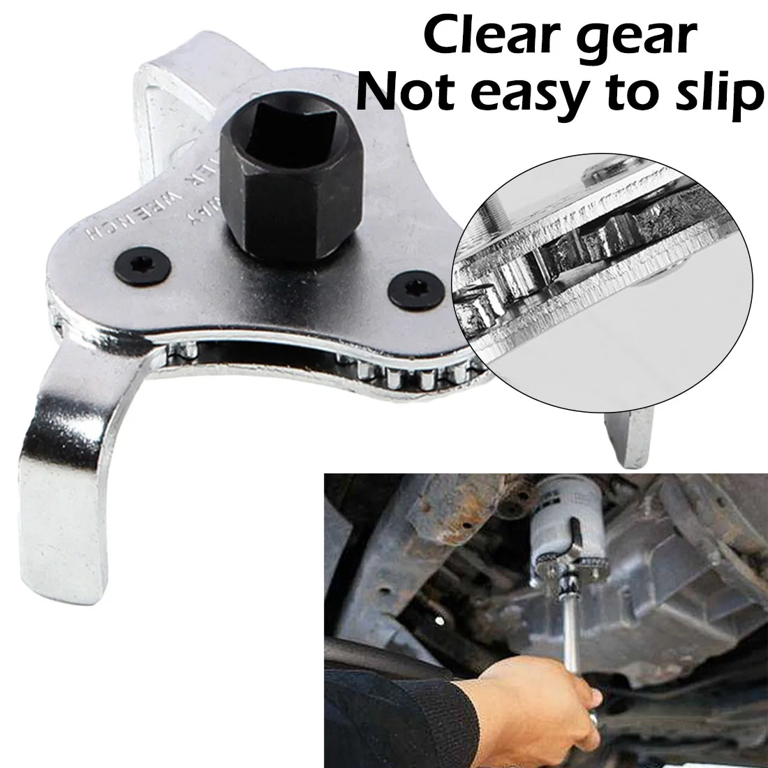 

55-108mm Alloy Auto Car Repair Tools Adjustable Two Way Oil Filter Wrench Tool 3 Jaw Remover Tool for Cars Trucks