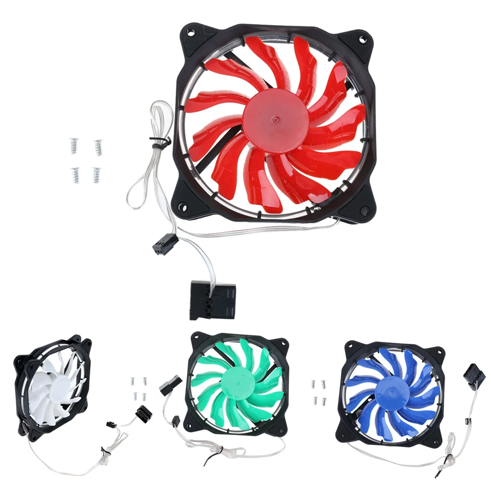

120*120*25mm LED Computer Case Fan Solar Eclipse Light Effect Ventilador light effect CPU Cooler Processor Heatsink