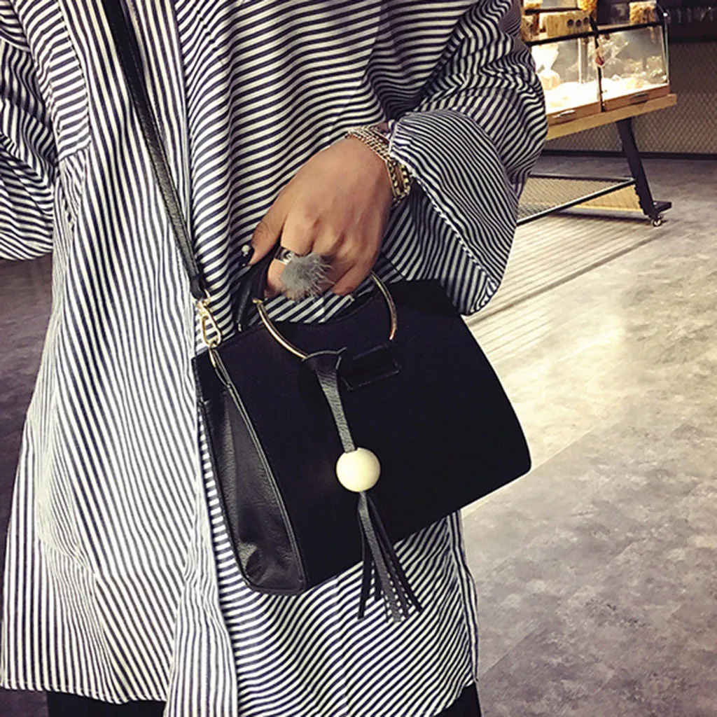 MUQGEW женская сумка через плечо с клапаном Винтажный шар с бахромой с кистями из бусин набор колец с ручками на змейке сумка-мессенджер