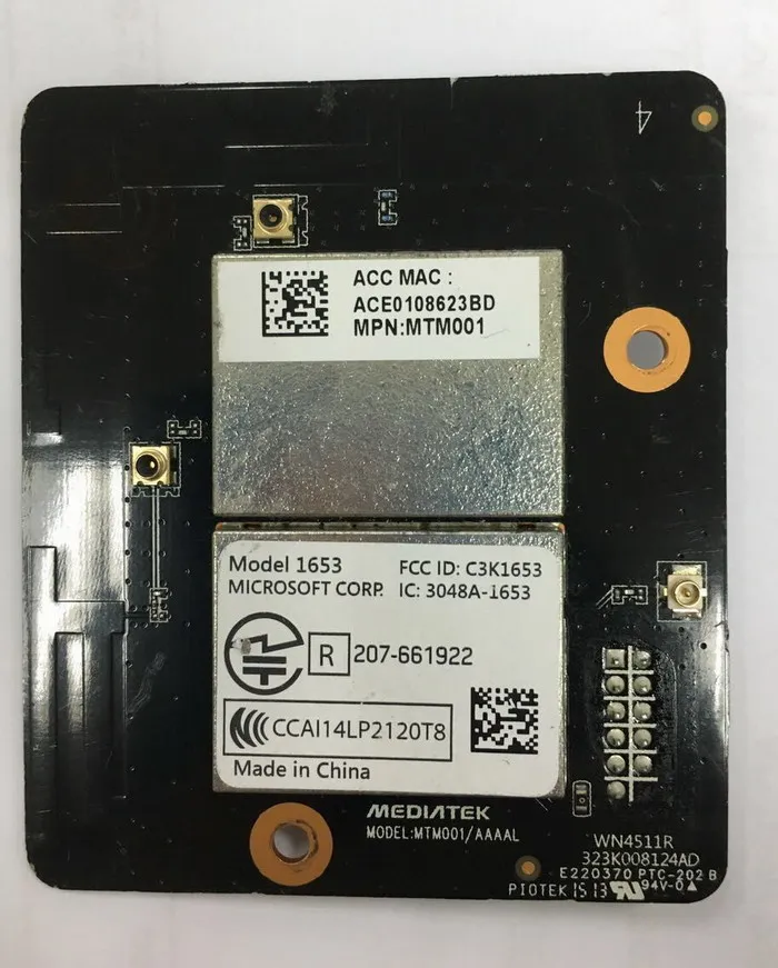 

Original refurbished Repair part Bluetooth Wireless WIFI Card Module Board pcb Replacement for Xbox One xboxone 1525 1653