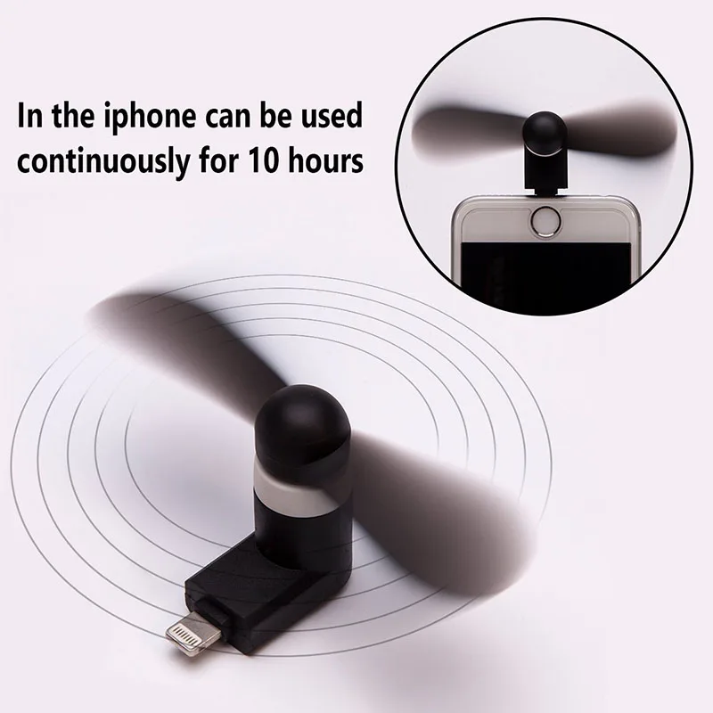 Портативный охладитель мини-usb вентилятор для мобильного телефона вентилятор для iPhone 5 5S 6/6 Plus/7/7 Plus/8/8 Plus ipad охлаждения мобильный телефон мини-вентилятор USB