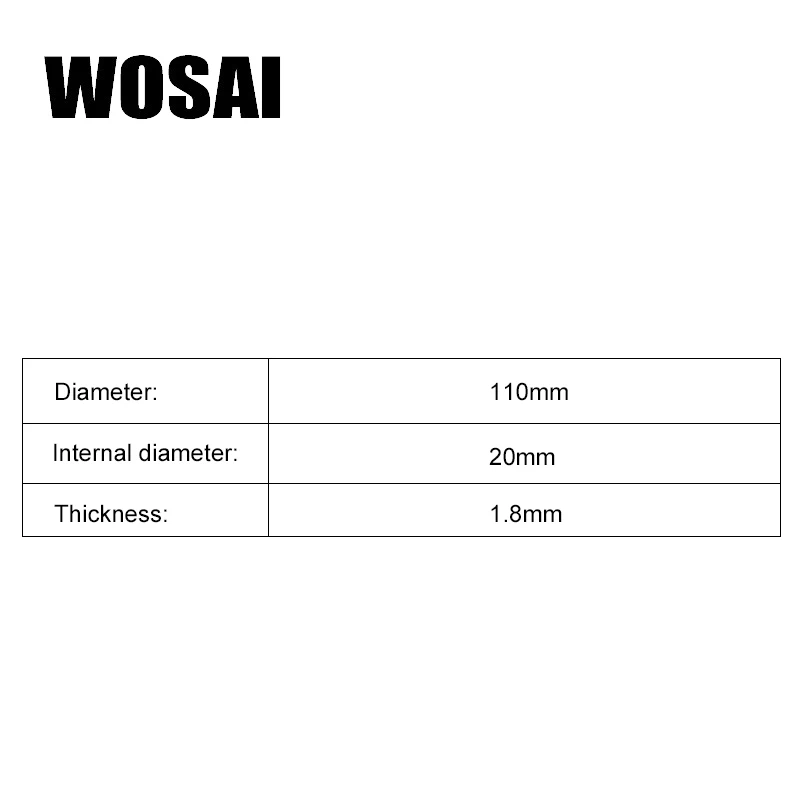 WOSAI 110 мм Алмазный отрезной диск 3," угловая шлифовальная машина пилы Инженерная резка для кирпича и бетона дисковая пила