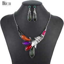 MS1504200 Moda Rojo Collar Pendiente de la Joyería de La Boda Establece Sistemas de La Joyería de la Mujer Nuevo Diseño Del Pavo Real de la Alta Calidad