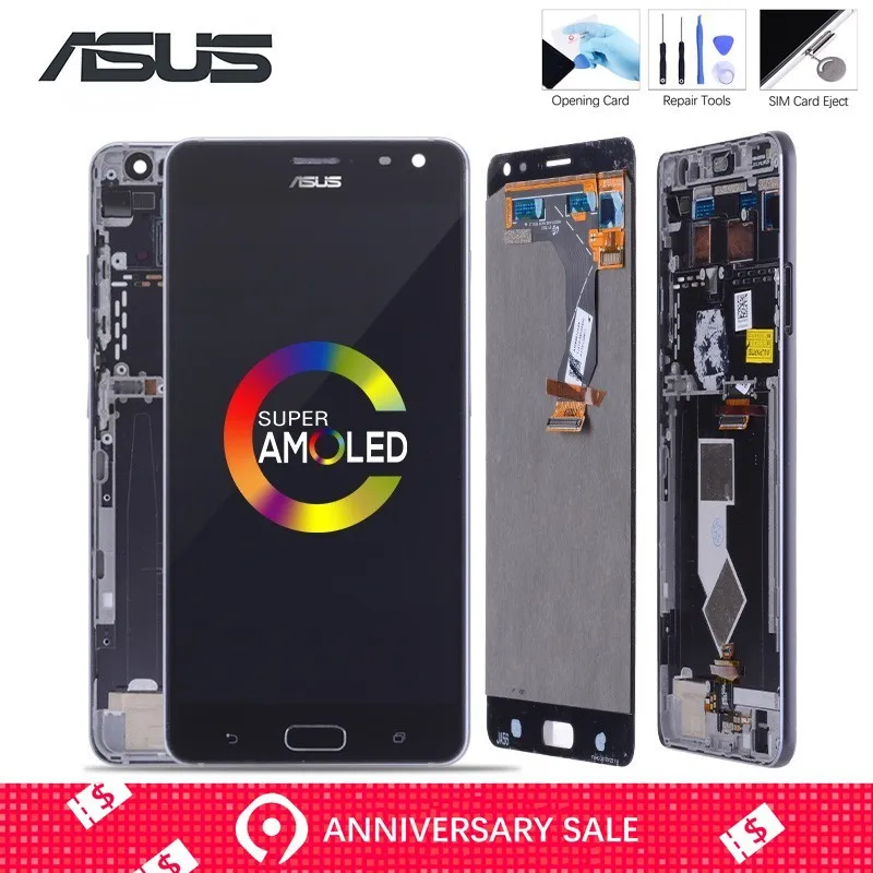 

Original 5.7'' 1440x2560 For ASUS ZS571KL Display For Zenfone AR Screen LCD Display Assembly with Frame Replacement parts