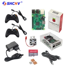 Raspberry Pi Game Kit Raspberry Pi 3 + 2 Game Controller + 32GB SD Card +Power Adapter +Acrylic Case + HDMI Cable +Heat Sink+Fan