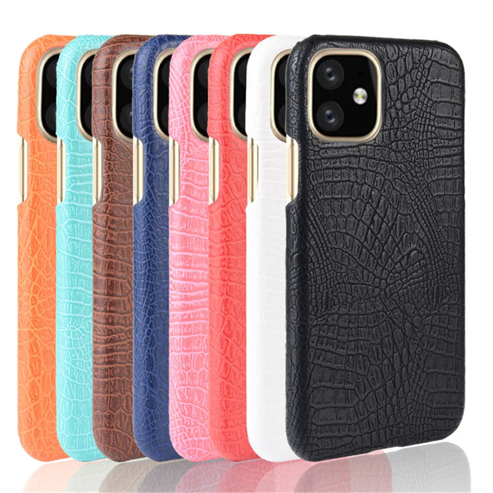 Для Apple iPhone 11 Pro чехол Max из крокодиловой кожи PU кожаный жесткий для 11Pro iPhone11 чехлы