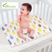 70*90 см Коврик для переодевания малыша мультфильм хлопок водонепроницаемый лист детский Пеленальный матрас стол подгузники писсуар игра игровой чехол матрас для новорожденных