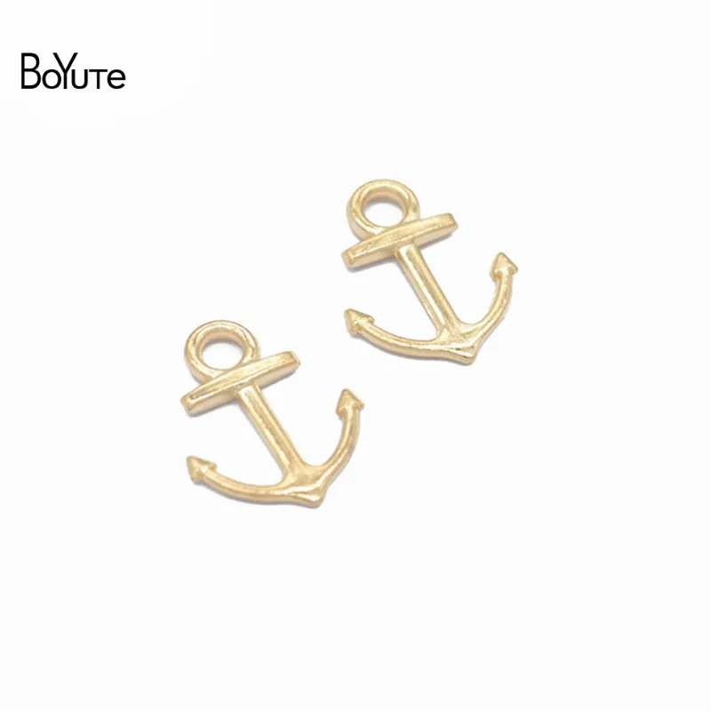 BoYuTe (100 PiecesLot) 6 Colors 1814MM Metal Alloy Sea Anchor Pendant Charms Diy Jewelry Accessories (6)