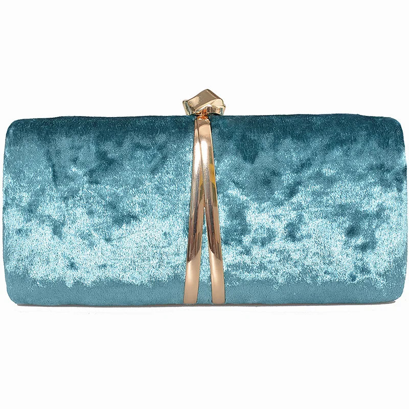 Us 25 89 30 Off Women S Velvet Clutch Bag Suede Evening Bags Black Shoulder Handbags Classical Small Purse Chain In Top Handle From