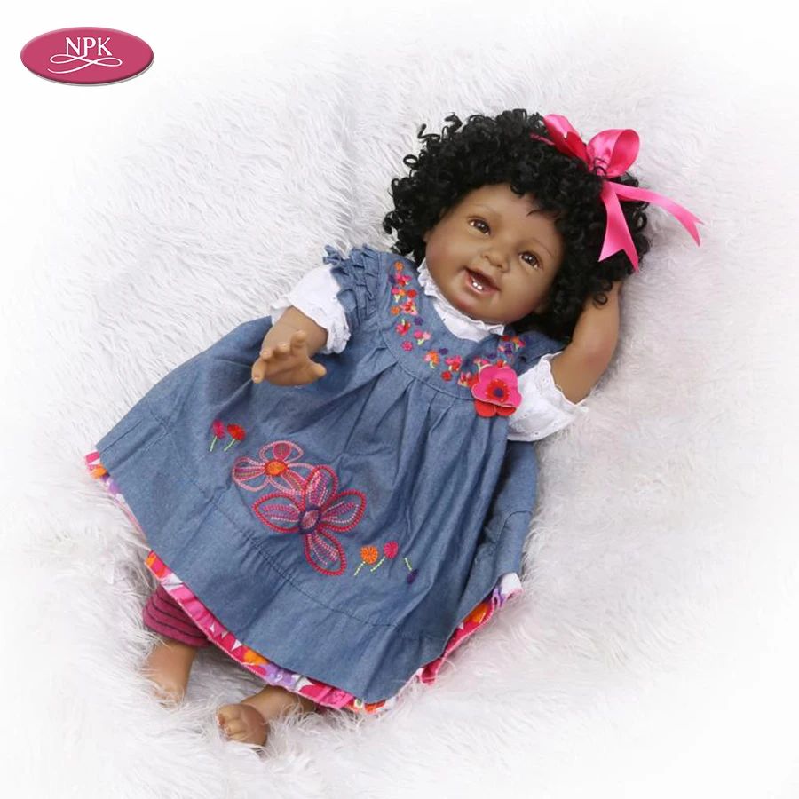 reborn black girl  lifelike baby doll toys reaslistic bebe bonecas menina (6)