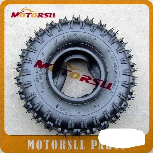 

4.10/3.50-4 410/350-4 rubber tire ATV Quad Go Kart 47cc 49cc Chunky 4.10-4 Tire inner tube 3.50-4 4" electric scooter