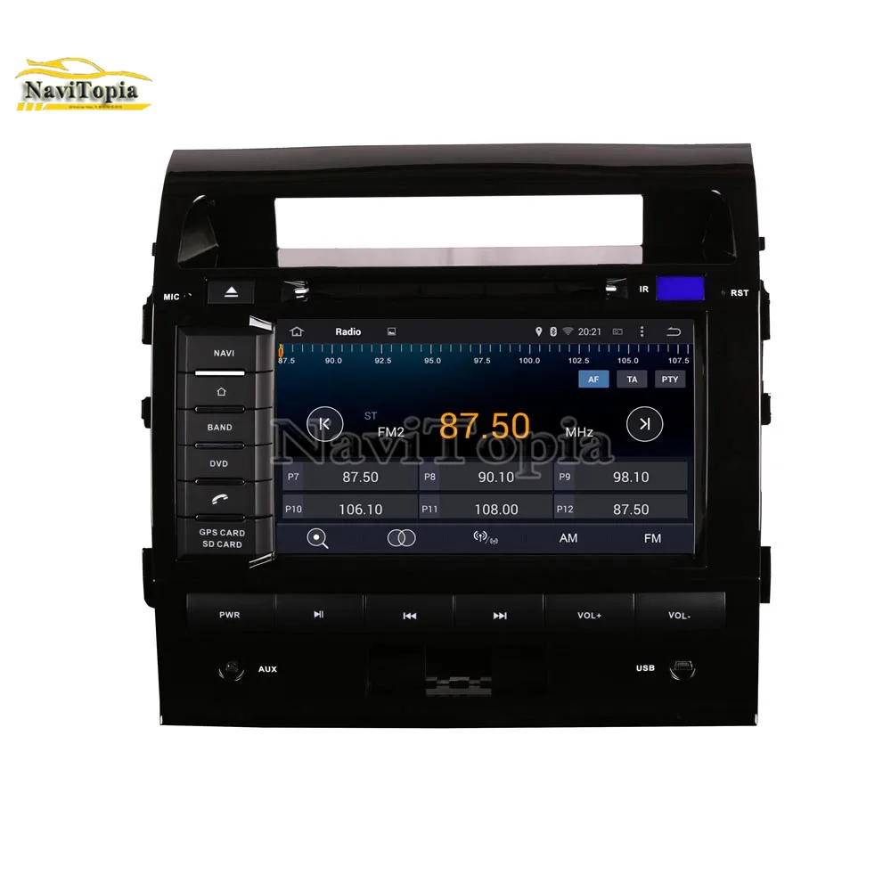 Perfect NAVITOPIA 4G RAM 64G ROM PX6 Six Core Android 9.0 Car DVD Player GPS Navigation for Toyota Land Cruiser LC200 2004 2005 2006- 5