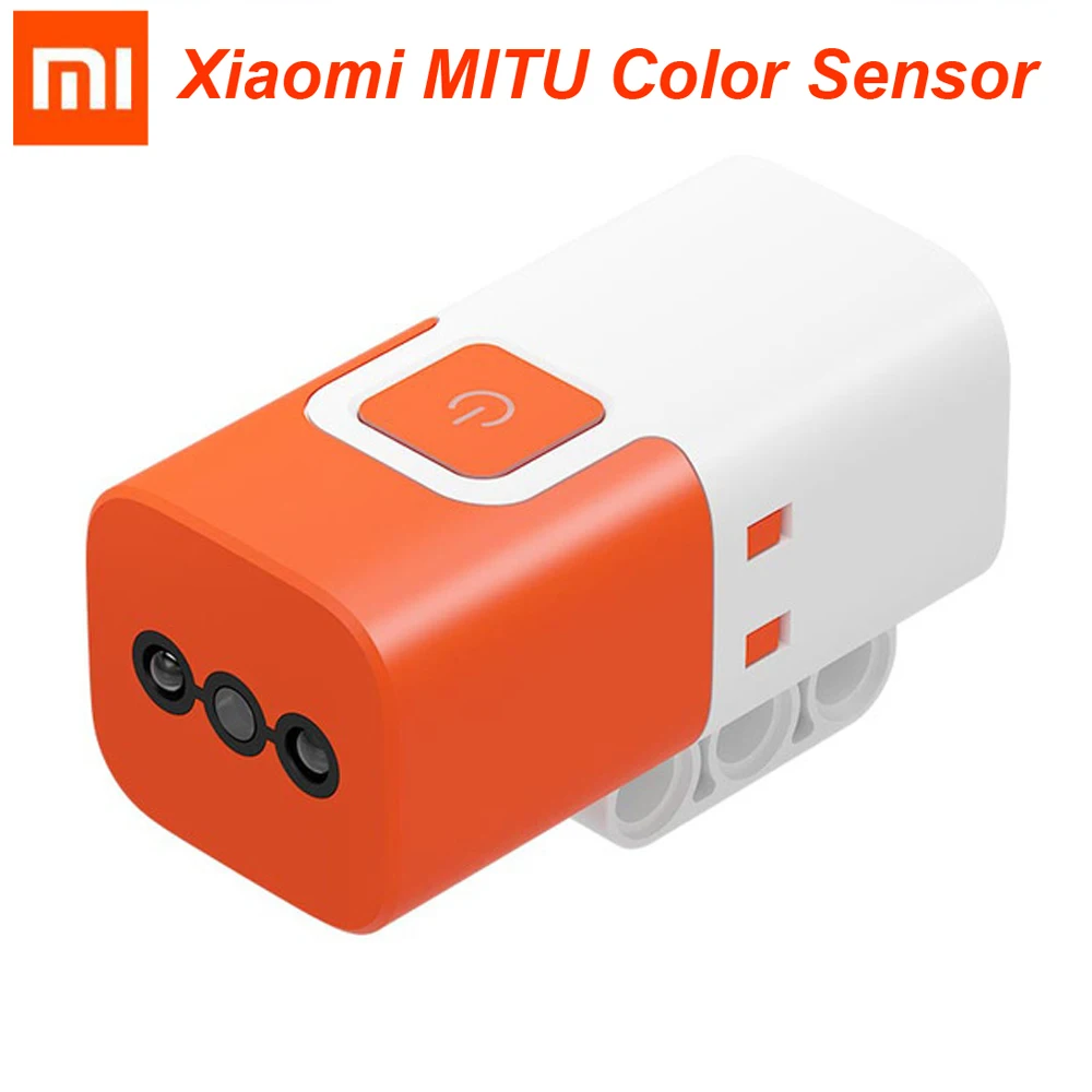 Датчик цвета Xiaomi MITU для строительных блоков Mitu DIY робот оранжевый белый цвет