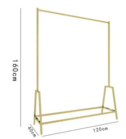 Высококачественный золотой кованый железный Стенд для одежды - Цвет: 11