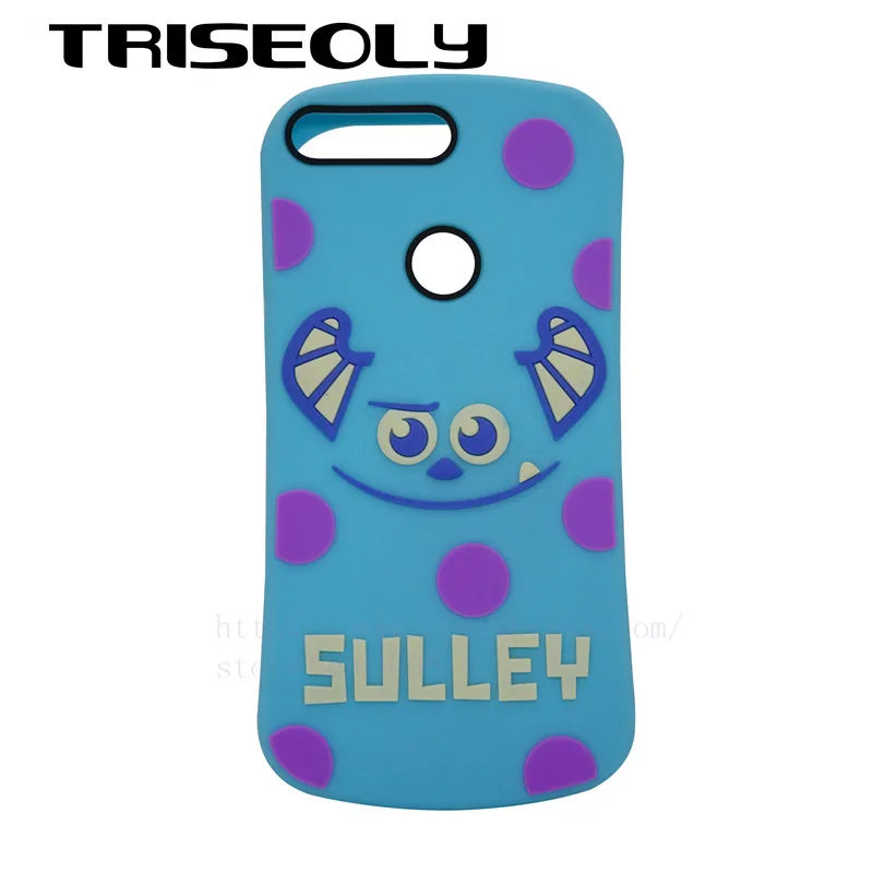 TRISEOLY 5,7 для huawei Y6 чехол силиконовый для huawei Y6 PRIME Funda 3D мультфильм Салли защитный чехол Y 6 Prime Coque