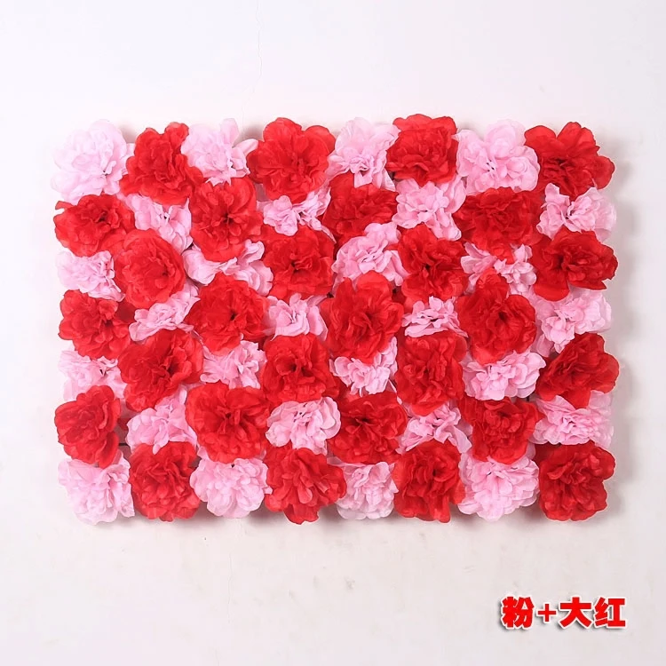 60X40 см seda искусственная Роза flor pared boda Navidad decorativa seda hortencia boda Decoration telón de fondo