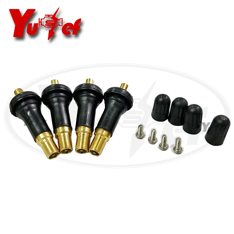 

4 Pcs Rubber TPMS Valve Stem Repair Kit For Buick GM Ford Encore Cadillac
