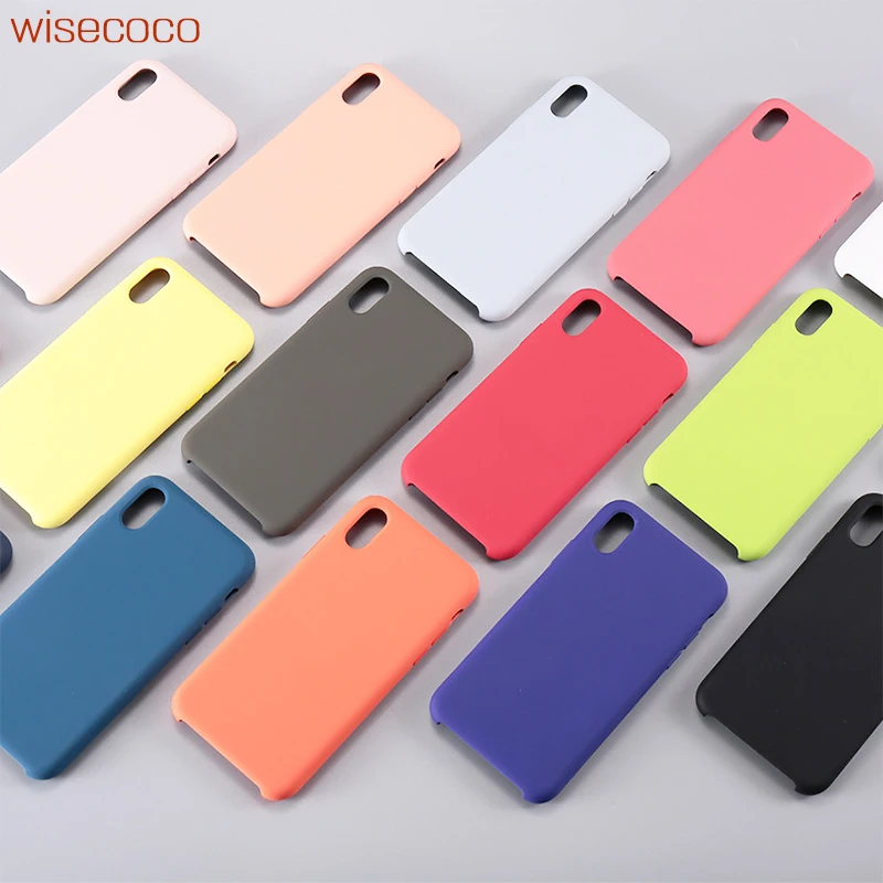 

rubber Soft Candy Oringal Silicon Case for apple iphone xs max xr x 8 7 6 6s plus 5 5s se 2018 fundas Official Phone Back Cover