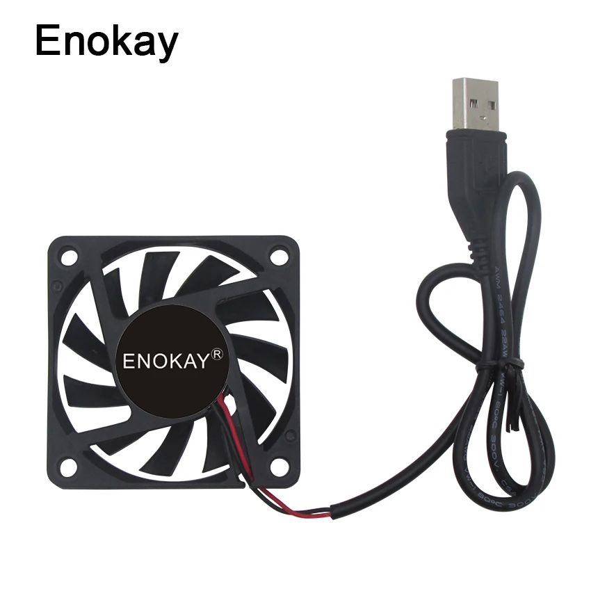 12V 6cm 60mm 60x60x10mm Brushless PC CPU Computer Cooling Cooler Fan 2pin Quiet