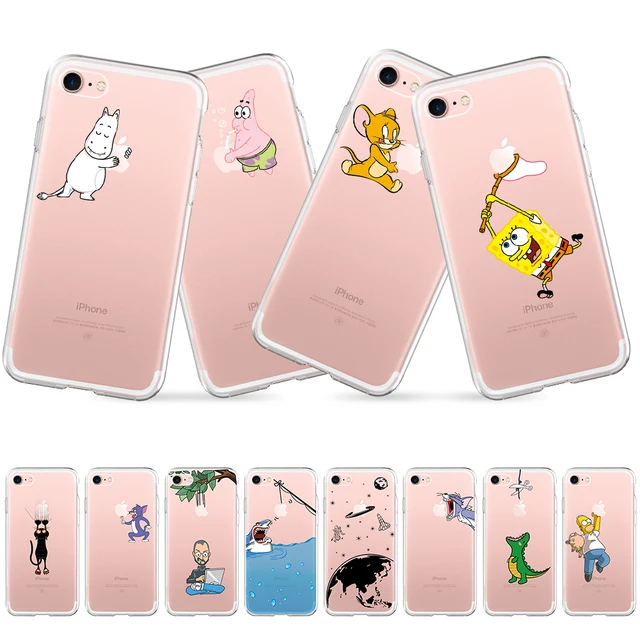 US $1.17 Clear Soft TPU Phone Bags For iPhone 6 6s 7 8 Plus X XR XS Max 5 5S SE Lovely Cat Rat Pet Pattern S