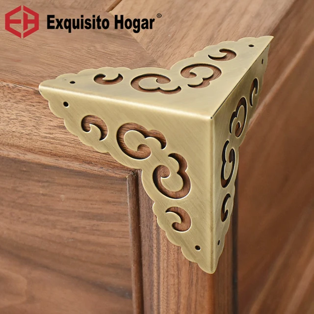 Antique Bread Brass Corner Camphorwood Furniture Hardware Antique Bread Brass Corner Camphorwood Furniture Hardware Accessories Box Cabinet Angle Copper Corner Cabinet Edge - Antique Bread Brass Corner Camphorwood Furniture Hardware