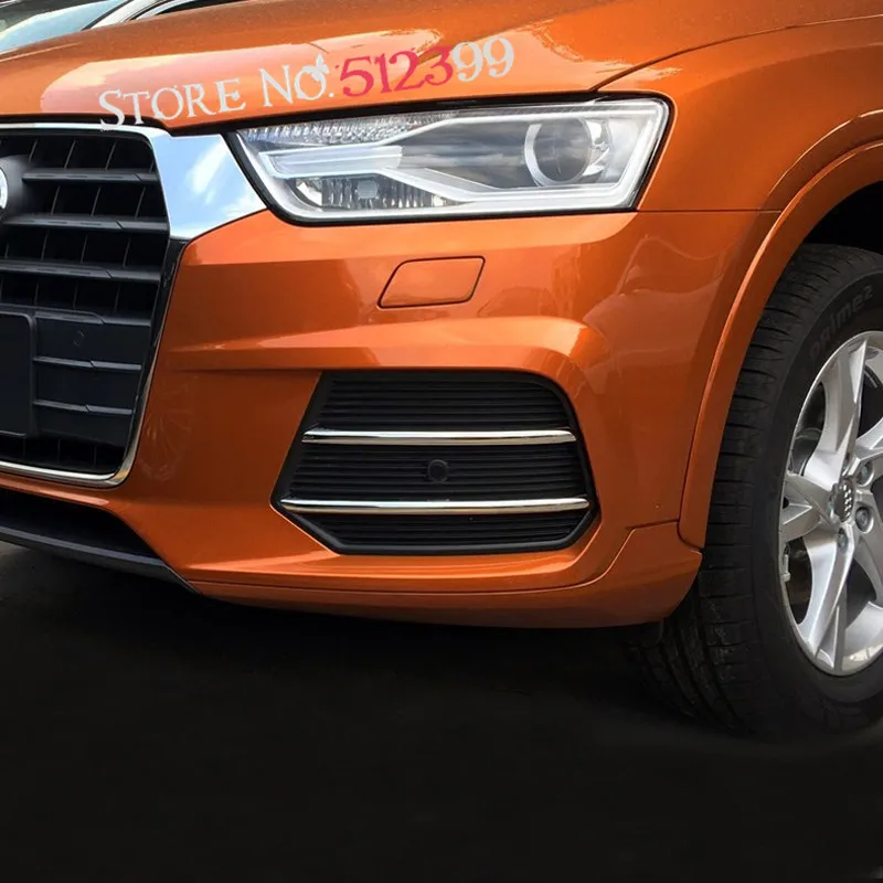 4* Shinny Bright Chrome Front Fog Light Lamp Decorative Stripe Cover