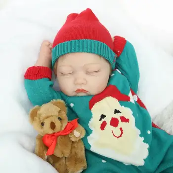 

Christmas gift reborn babies cute lifelike simulation 55 cm