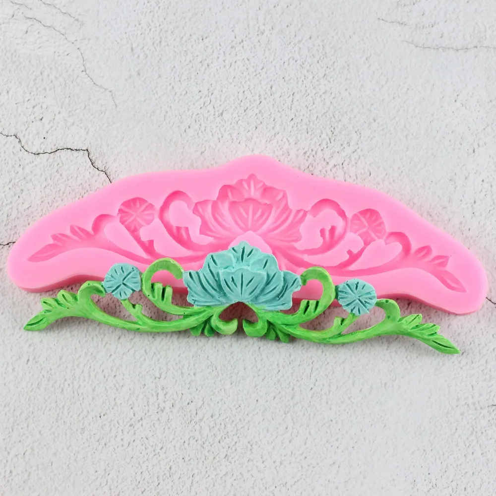 

Flower Lace Mat DIY Silicone Mold For Cake Decorating Tools Baking Bakeware Mould Silicone Mat Fondant Cake