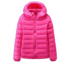 2016 children coat girl outerwear girls duck jacket kid warm kids down parka hoodie winter jacket for girls Free shipping
