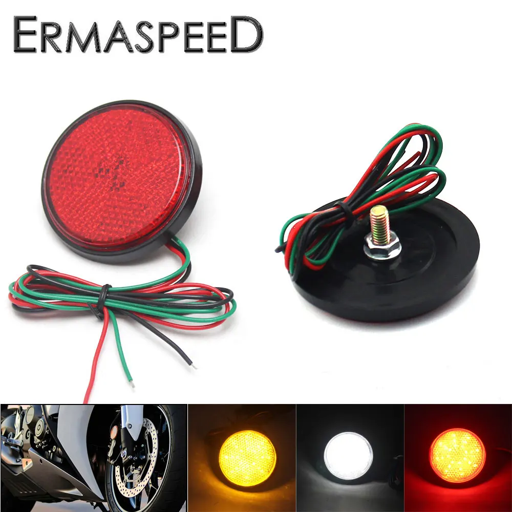 Universal Bike LED Turn Signal Directional Indicator Blinker Light Lamp w// Horn