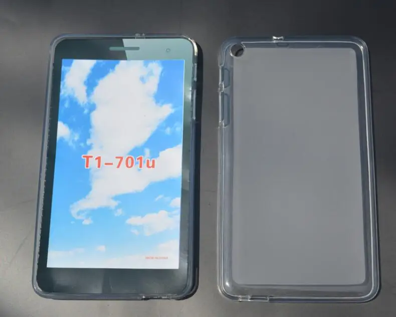 ONLY SOFT CASE MediaPad T1 7,0 планшетный чехол для huawei MediaPad T1 7,0 T1-701U T1-701 701 701U 360 Вращающийся откидной держатель подставка кожаный чехол - Цвет: ONLY SOFT CASE