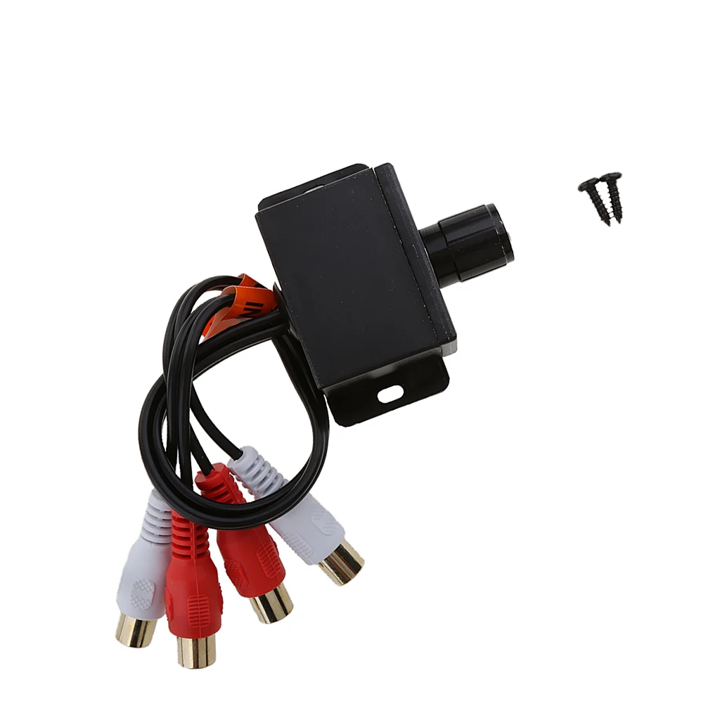 Universal Car Audio Amplifier Sound Adjuster RCA Level Remote Bass Control