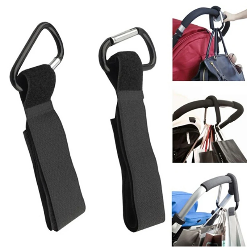 4pcs/Set Stroller Hooks Wheelchair Stroller Pram Carriage Bag Hanger