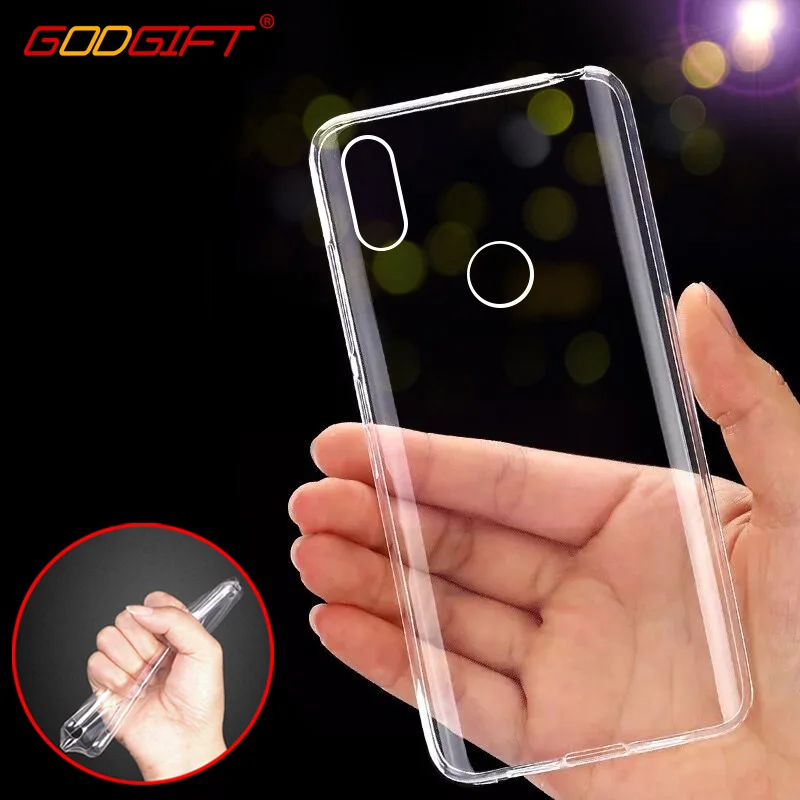 Чехол GodGift для Xiaomi Mi Mix 2s Роскошный прозрачный силиконовый чехол 2 3 чехлы