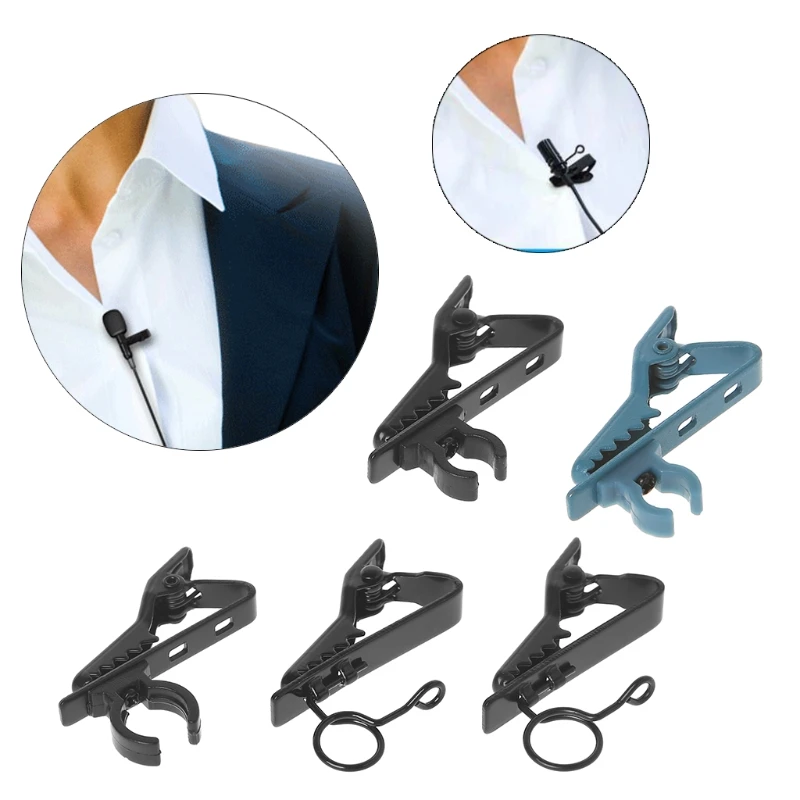 

Universal Microphone Lapel Tie Clip Mini Clamp Portable Used For T-shirt Collar