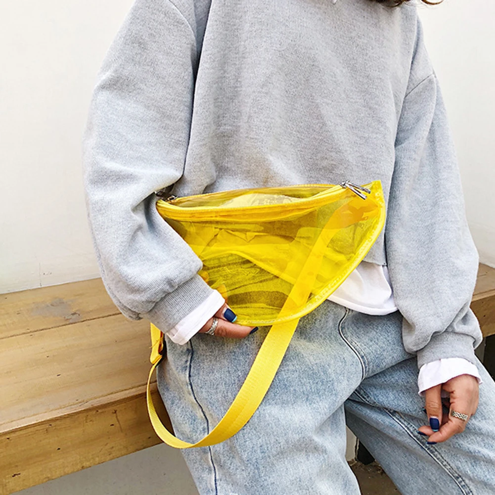 Горячие Для женщин желе прозрачный грудь талия сумка Crossbody Сумка поясная сумка