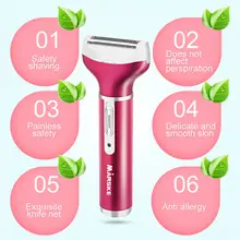 MARSKE дизайн 4 в 1 для удаления волос женский эпилятор для лица и тела Бикини триммер для подмышек бритва нос триммер для бровей