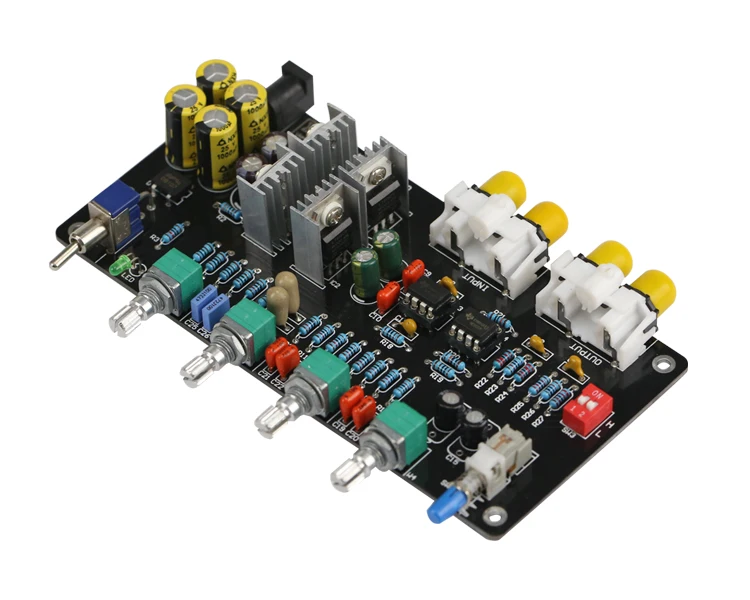 GHXAMP Kits Preamplifier Tone audio board NE5532 Preamp HIFI Pre-amp Baord Treble, MID, Bass Volume Control Filter Circuit