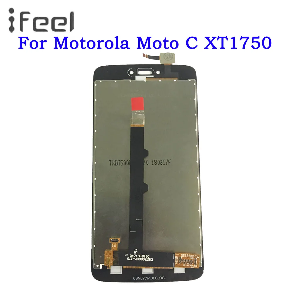

For Motorola Moto C XT1750 XT1755 Xt1754 Lcd Display+Touch Glass screen digitizer assembly black Free Shipping