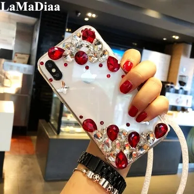 

Luxury Phone Cases Bling Crystal Diamond Case For IPhone 11 Pro MAX X XR XS MAX 6 6S 6Plus 7 8 Plus Rhinestone Butterfly Cover