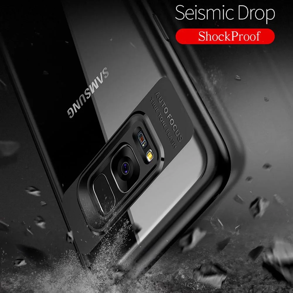 

Full Protective Slim PC & TPU Silicone Phone Cases For Samsung Galaxy S7 Edge S8 Plus J3 J5 J7 2016 2017 J2 Prime Note 8 Cover