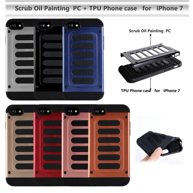 

Business Luxury Fashion Piano Design PC+TPU Silicone Anti-Drop Double Protective Armor Shockproof Phone Case For Apple iPhone 7