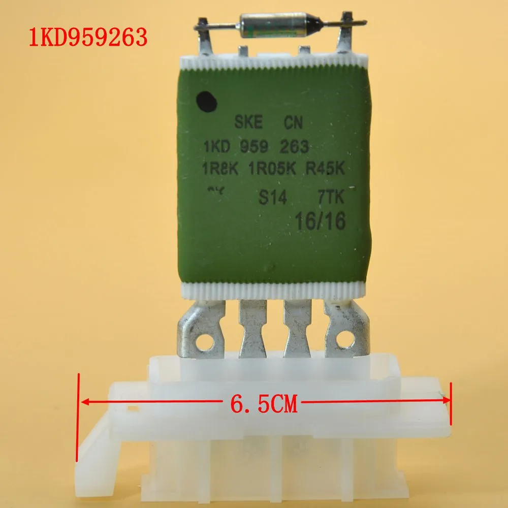 1-4 шт вентилятора отопителя, резистор мотора для Eos Golf Jetta Passat A3 сиденья 1KD959263 1KD 959 263 - Название цвета: 1Pcs