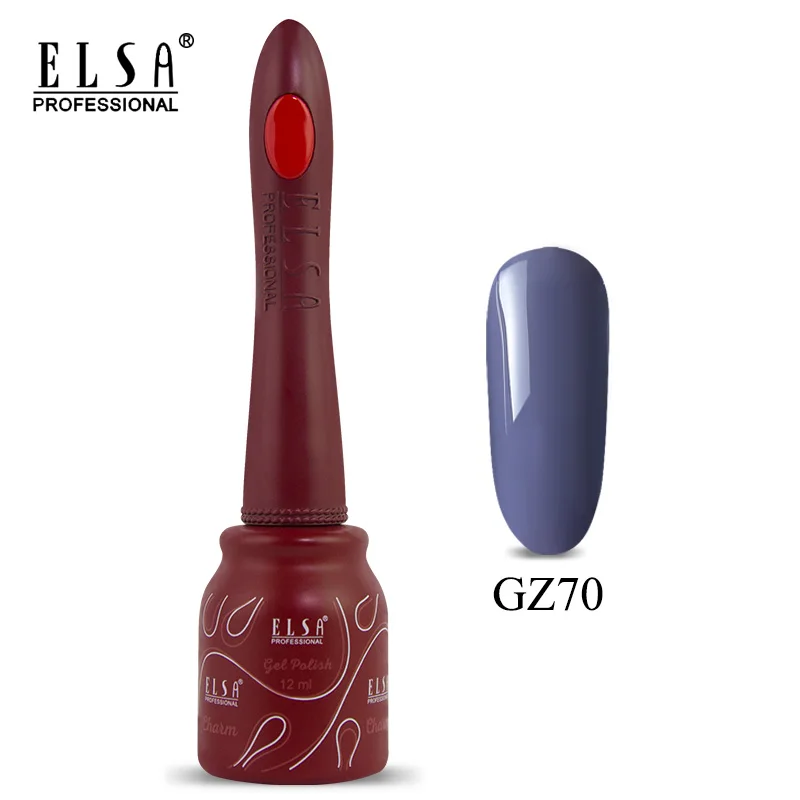 Elsa 12 мл DIY Гель-лак для ногтей Французский стиль УФ набор гель-лаков для ногтей отмачиваемый 80 цветов серия лак для ногтей телесный цвет гель - Цвет: GZ70