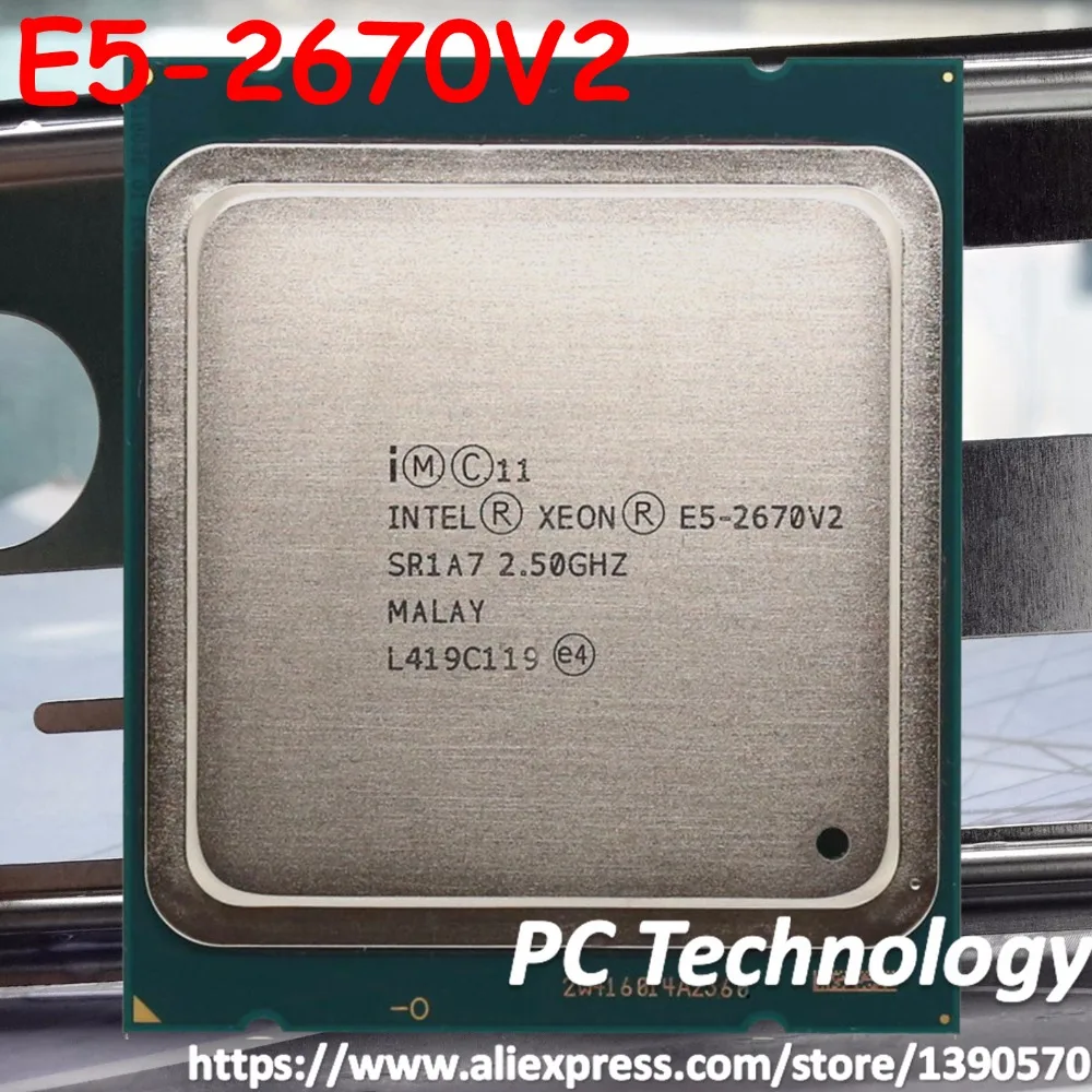 Intel xeon processador original cpu, versão oem e5, 2670v2, sr1a7, 2 ...