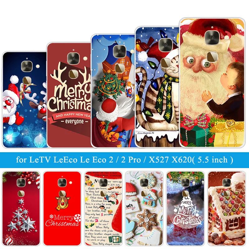 Силиконовый чехол для телефона Letv Le 2/2Pro X20 X25 Pro X620/X620 X520 X526 X 52 LeEco S3 X626 X622 Le2 Christmas Night