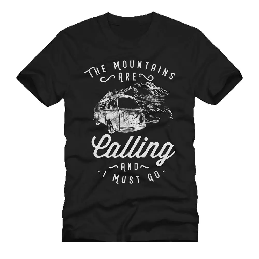 Мужская футболка с героями мультфильмов the mountains are calling motorhome travel adventure quote gift