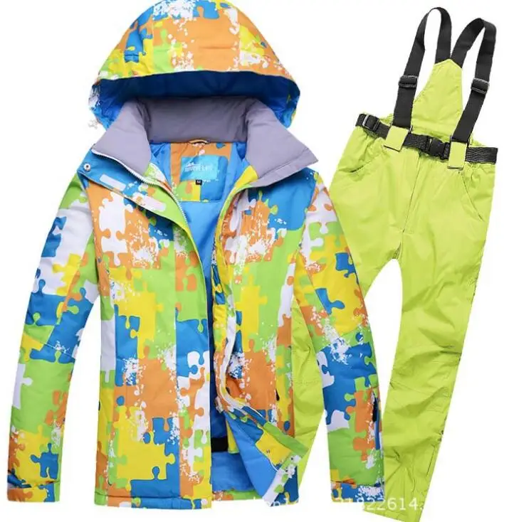 Высокое качество Зимний Открытый Сноуборд Горячая водонепроницаемый Женский Теплый ветрозащитный Лыжная куртка+ лыжные брюки костюм - Цвет: 01